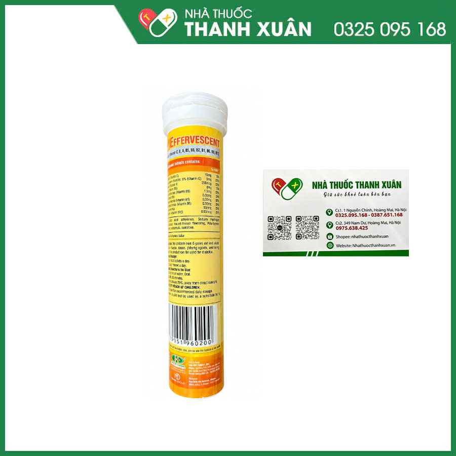 LD-Multi. Effervescent bổ sung vitamin và khoáng chất cho cơ thể khoẻ mạnh